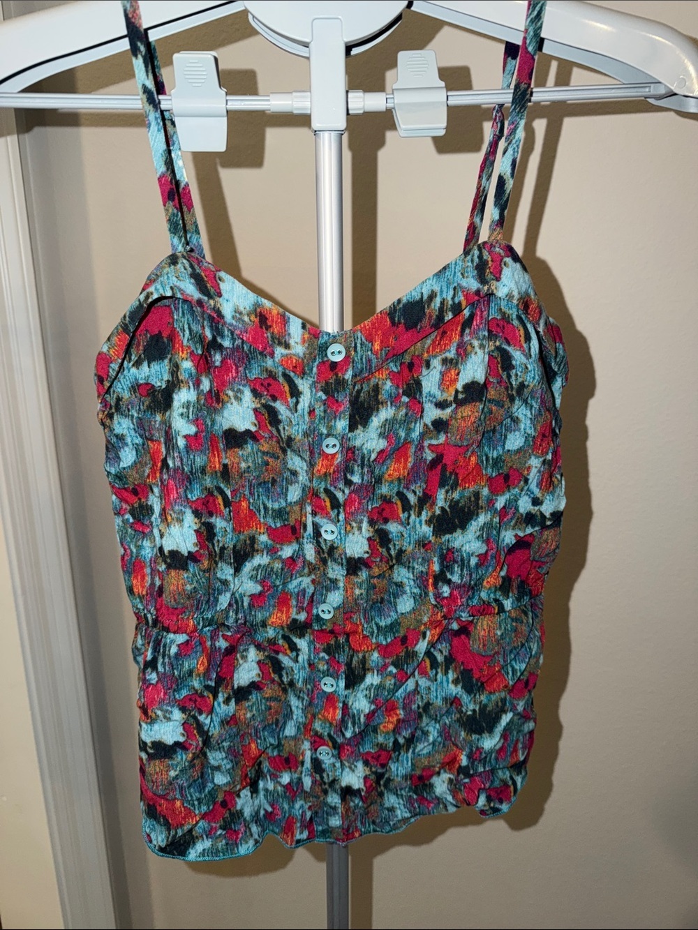 Kirra Multicolor Watercolor Print Tank Top